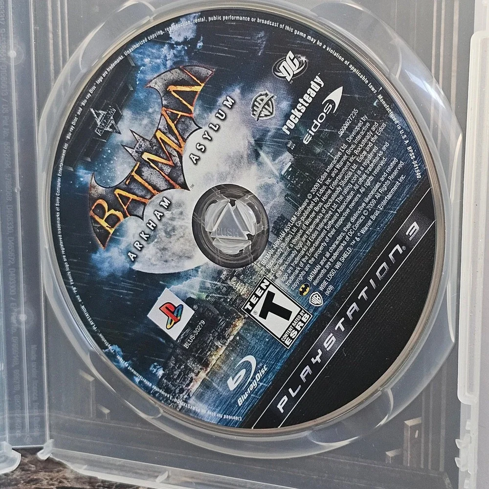 Batman Arkham Asylum Sony PlayStation 3 PS3 Game Joker Challenge Maps BLUS-30279